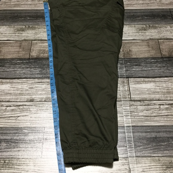 Dkny Cargo Joggers Men’s M Green Tapered Drawstring Chino (Inseam 28) - Picture 2 of 9